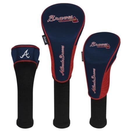 Headcover Atlanta Braves Conjunto 3 pçs