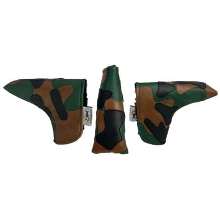 Headcover Army Camo Appliqu Blade Putter With Magnetic Closure